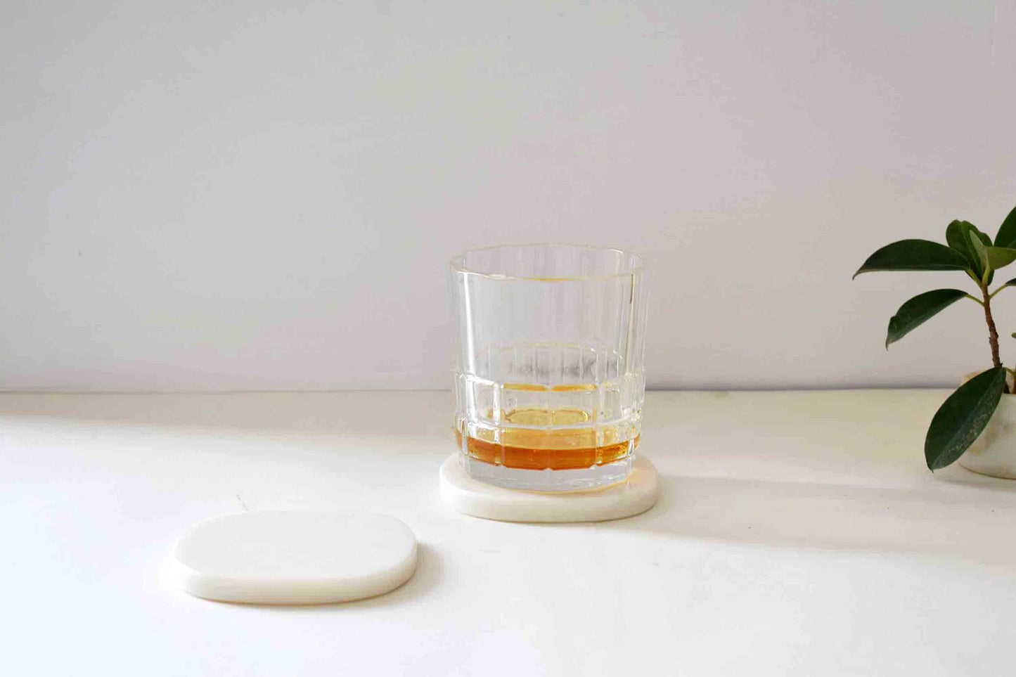 Put on Marble coasters - (Set of 2)